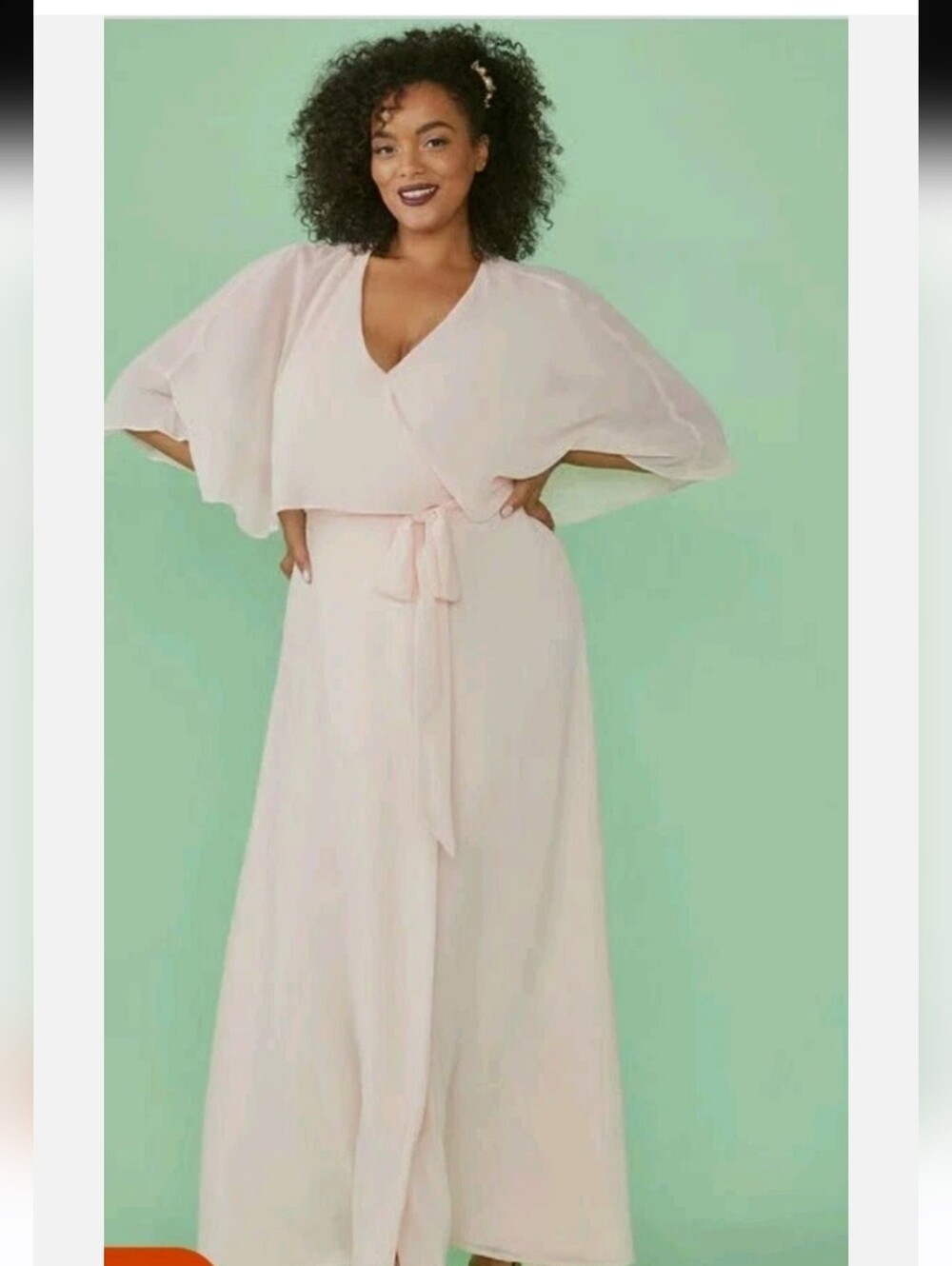 ModCloth Wrapped In Rapture Maxi Dress Light Pink Blush Medium - Picture 11 of 12